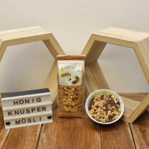 Imkerei Domke's honey crunch mit belgischer Milchschokolade, Honig-Knuspermüsli