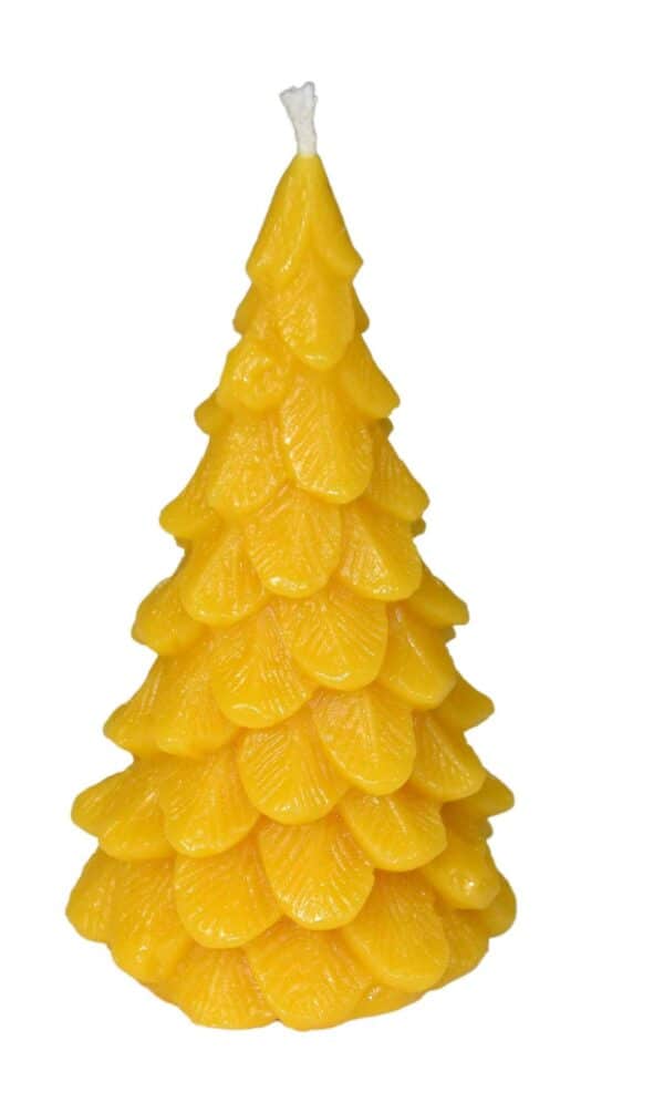 Handgefertigte Bienenwachskerze, Tanne II Weihnachten – Bild 2