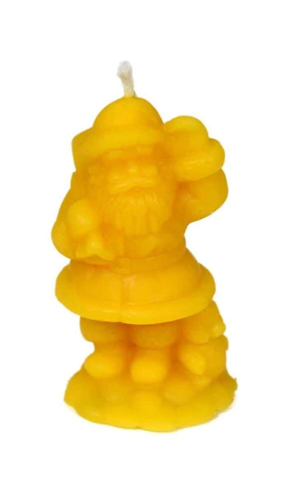 Handgefertigte Bienenwachskerze, Weihnachtsmann II, Weihnachten – Bild 2